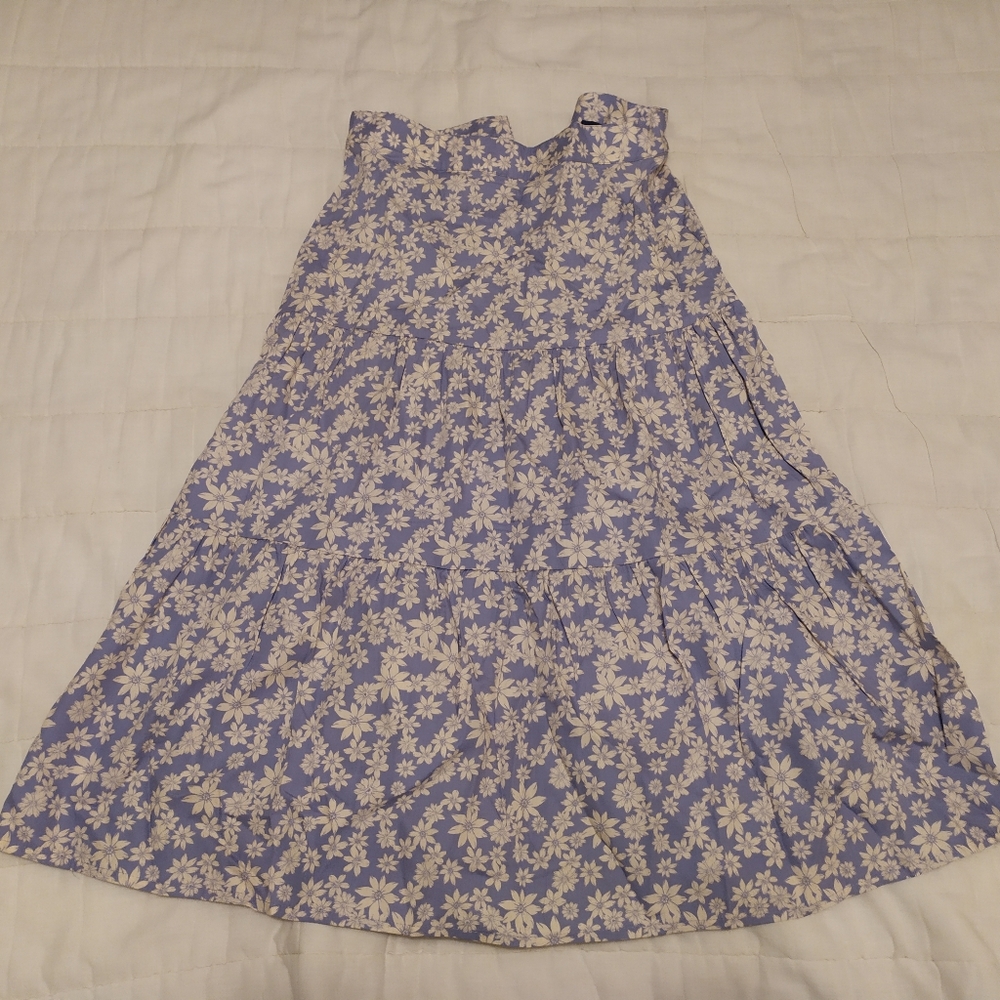 Princess Highway Blue and White floral midi skirt size S